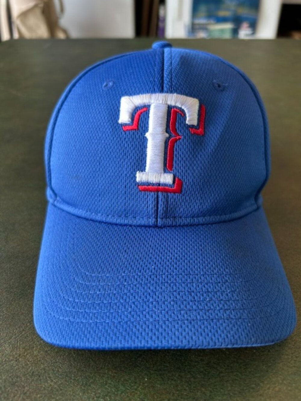 Texas Rangers Baseball Cap - Youth Size with Velcro Adjustable Strap - $19